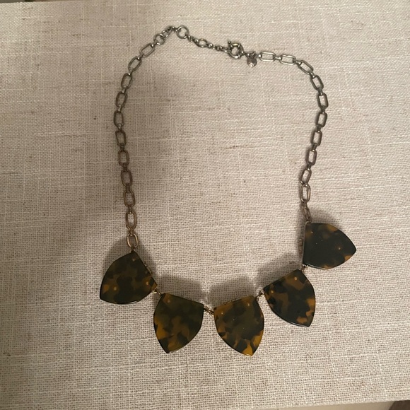 Jcrew tortoise and gold statement necklace - Picture 2 of 4